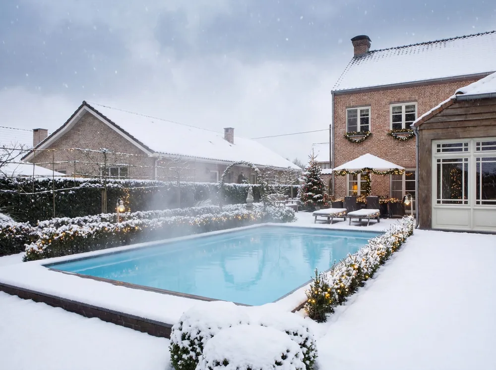 PoolFab-Pool im Winter mit Abdeckung, Bild 6