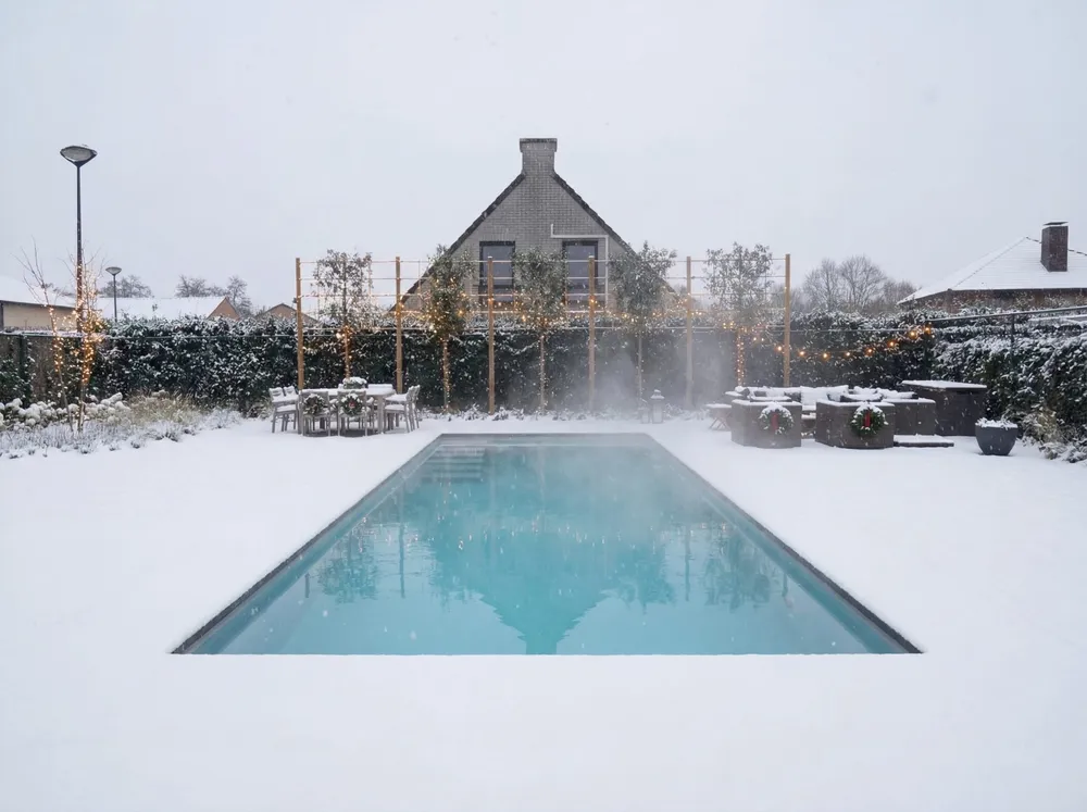 PoolFab-Pool im Winter mit Abdeckung, Bild 12