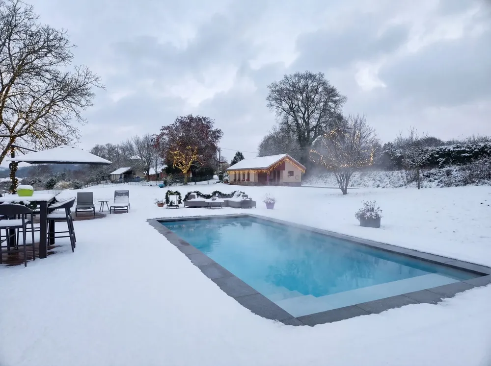PoolFab-Pool im Winter mit Abdeckung, Bild 16