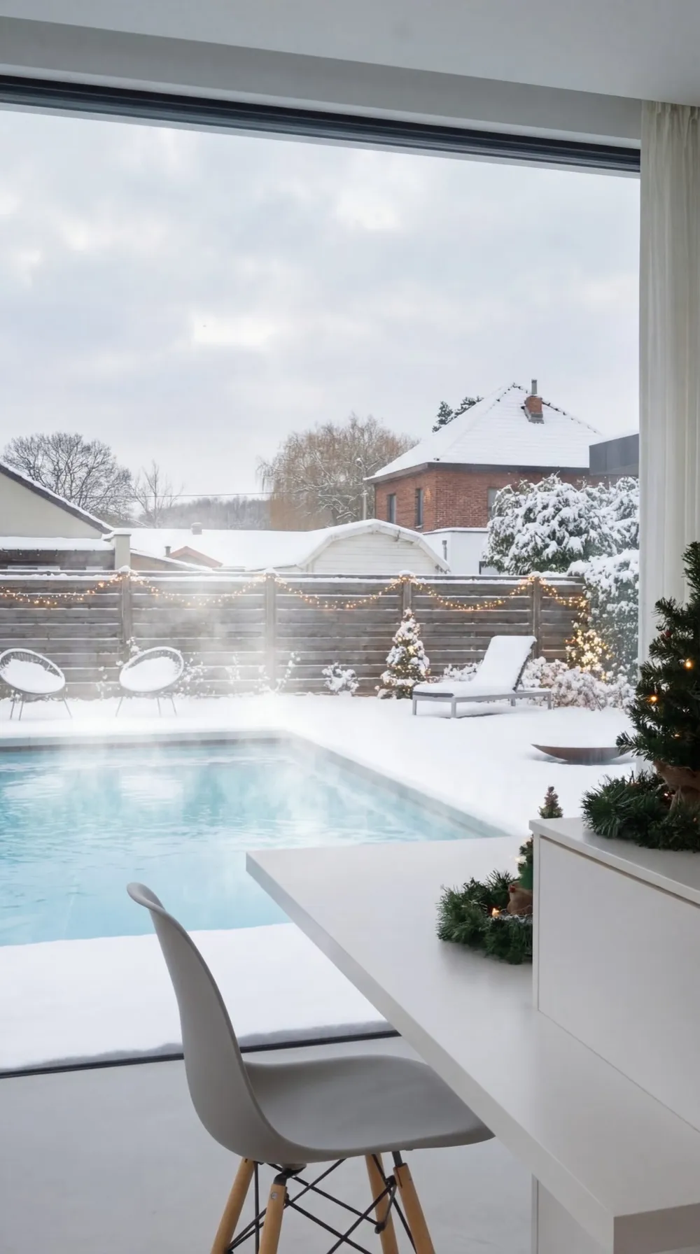 PoolFab-Pool im Winter mit Abdeckung, Bild 18